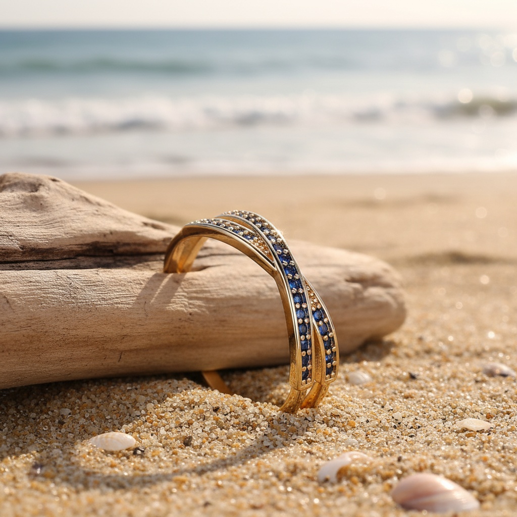 Minimalist Stacked Wedding Ring, Colourful Synthetic Zirconia